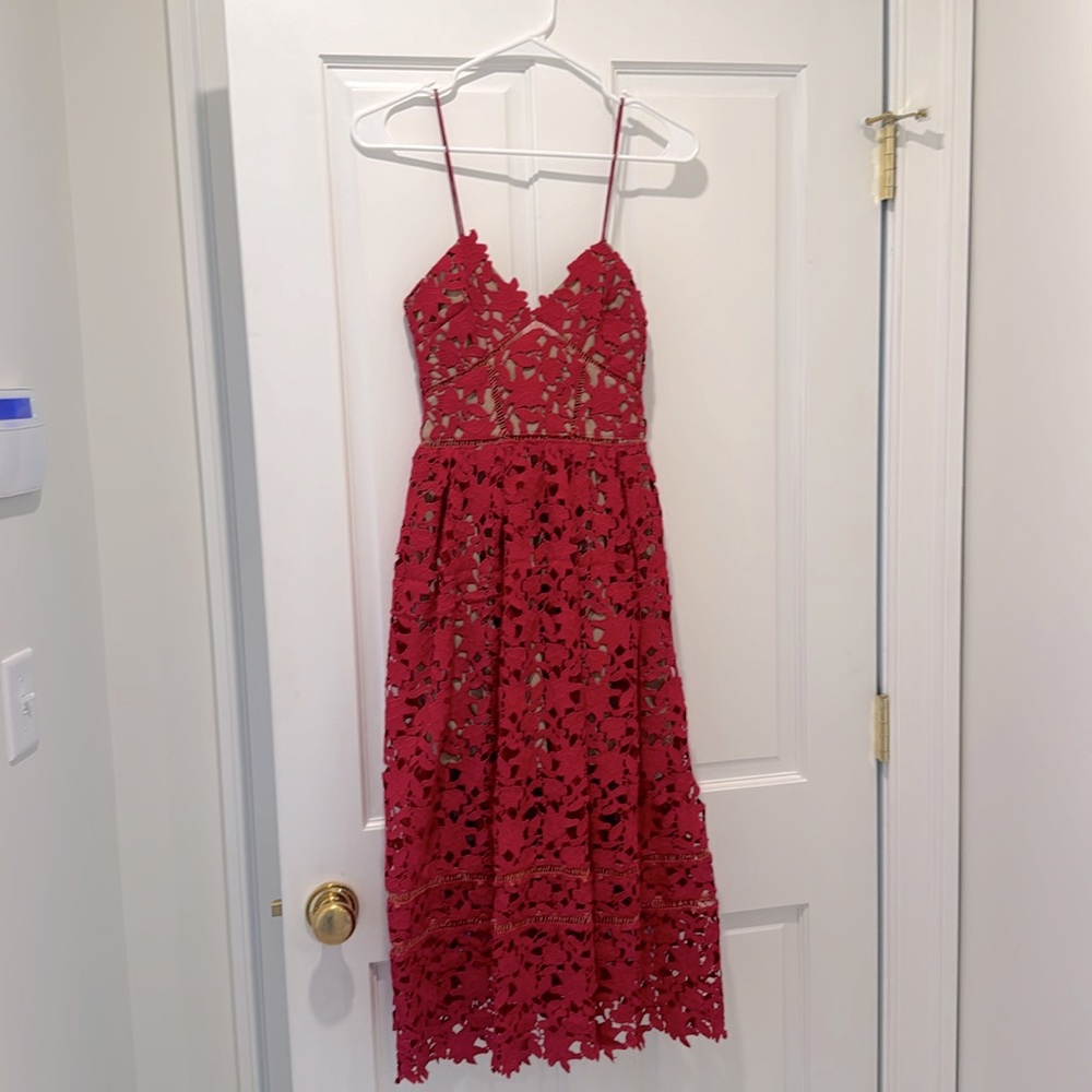 Self-portrait Azaelea Midi Dress in pink